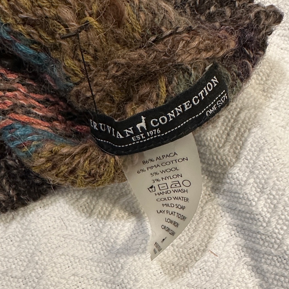 Peruvian Connection Multicolor Knit Hat - Picture 3 of 3